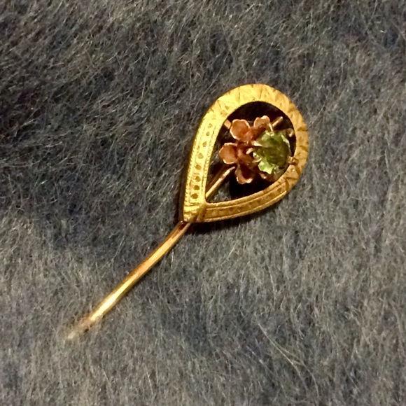 Antique Victorian / Edwardian Gold Stick Pin - Picture 4 of 6
